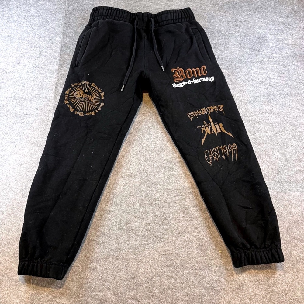 Shoe Palace Mens Bone Thugs-N-Harmony Sweatpants Black Hip Hop Streetwear Small